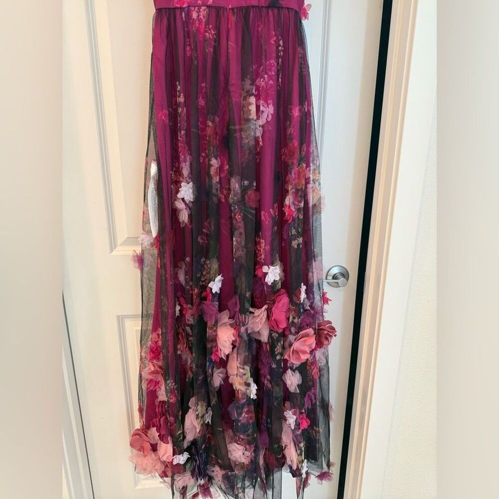 Dress the Population Aurea Floral Print Off the Shoulder Gown | retail $748 - Picture 13 of 16